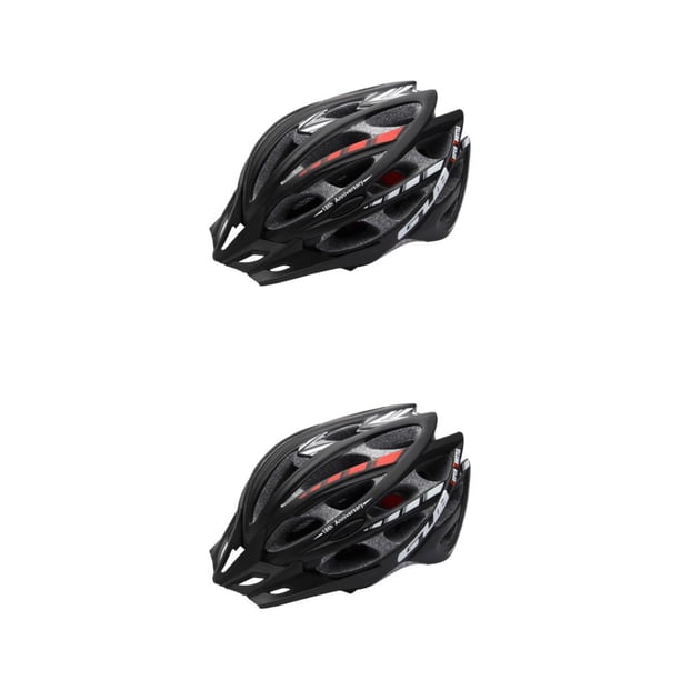 Greeniant casco de bicicleta de 30 hoyos protección al aire libre moldeado integralmente absorción de choque hombres cascos de ciclismo Negro/L 2piezas