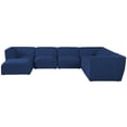 thumbnail image 5 of Meridian Furniture Miramar Navy Durable Linen Textured Modular Sectional, 5 of 14