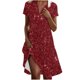 thumbnail image 1 of Vestido Corto de Manga Larga para Mujeres Brillante Impresión Cuello en V Suelto Cómodo, Vestido de Moda de Malla para Fiesta Y Ocasional, 1 of 7