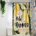 thumbnail image 4 of Shower Curtains for Bathroom-36"x72",Summer Vintage Lemon Leaf Bee Waterproof Bath Curtain Grommet Shower Curtain Set with Hooks,Rustic Pastoral Fruit Theme Washable Bath Accessories, 4 of 7