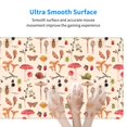 thumbnail image 6 of Disketp Gaming Mouse Pad Retro Autum Mushrooms Pattern Large Mouse Mat Long Extended Desk Pad Non-Slip Rubber Mice Pads Stitched Edges Thin Pad (11.8x31.5 Inch), 6 of 9