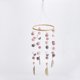 thumbnail image 4 of Campanas de viento de plumas y bolas peludas, adorno colgante para el hogar Rosa blanco gris, 4 of 8