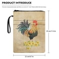 thumbnail image 6 of Xoenoiee Rooster Chicken Sunflower Book Sleeve Book Protector Hardcover Pouch Sleeves with Zipper Book Cover for Book Lovers Washable Book Protector Pouch for Paperbacks, Medium 11.4 x 8.7 Inch, 6 of 6