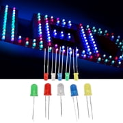 LED Light Emitting Diodes Assortment Kit 300PCS 3mm 5mm Yellow/Green/Blue/Red/White, Electronic Component for Science Experiment, Circuit, Christmas Lights etc