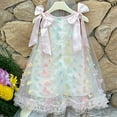 thumbnail image 3 of Wuxain Toddler Girls Dresses A Line Sleeveless Mesh Dress 3D Skirt With Full Up Butterflies For Toddler To Preteen Summer Dress, Pink, 2-3 Years, 3 of 8