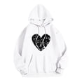thumbnail image 3 of WEAIXIMIUNG Sweat à Fermeture Éclair pour Femmes Grande Taille Imprimé Cœur de la Saint-Valentin Manches Longues Col Rond avec Poche, 3 of 3