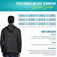 thumbnail image 5 of Men's Performance Full Zip Hoodie Long Sleeve Hood for Athletes, Pack of 12, 5 of 6