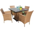 thumbnail image 1 of Tuscan Square Dining Table with 4 Chairs, 1 of 7