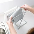 thumbnail image 3 of Towel Storage Rack Kitchen Folding Washcloth Drain Rack Towel Rag Drainer Holder Storage Hanger Dishcloth Drying Rack Shelf, 3 of 7