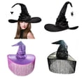 thumbnail image 2 of Conjunto de disfraz de bruja de Halloween para mujer, disfraz para decoración de recuerdos de cosplay, 2 of 2