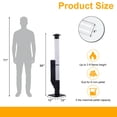 thumbnail image 4 of BPS 56 Inch Patio Pellet Heater Outdoor Smokeless Wood Pellet Burning Flame, Portable Pellet Stove with Rain Cap and Viewing Window for Porch, Backyard, Garden, and Camping, 4 of 9