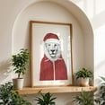 thumbnail image 4 of Santa Lion - Illustration Christmas Animal Wildlife Humor Portrait Sketch Oak Framed Wall Art Print 24 x 36 inches, 4 of 59