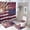 style-122, variant on 4 Pcs Shower Curtain Sets Daisy with USA American Flag Bathroom Sets with Curtain Rug Toilet Cover And U Shaped Mat USA Patriotic 4th of July Independence Memorial Day 12 Plastic Hooks