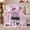 Cute After Dark, variant on Cute After Dark Ghosts on Pink, Playful Pastel Goth Style for Halloween Lovers, Cozy Spooky Bow Scene, Flannel Blanket for Bedroom and Game Room, Halloween Gift and Fun Home Decor