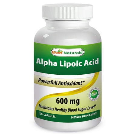 Best Naturals Alpha Lipoic Acid for Blood Sugar Management, 600 mg, 120