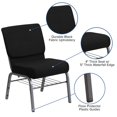 thumbnail image 3 of Bowery Hill Church Stacking Chair in Silver and Black, 3 of 9