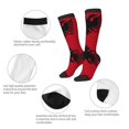 thumbnail image 4 of Women's Knee High Socks Albania Flag Thermal Soft Knee Long Socks, 4 of 7