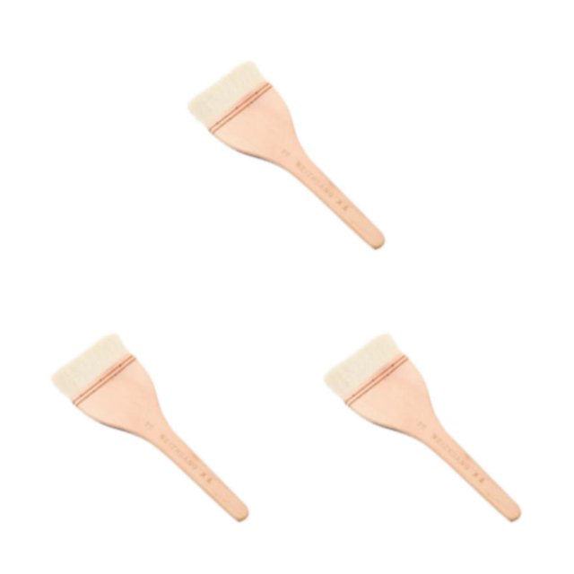 Seitruly Pincel de pelo de cabra blanco, pinceles ligeros para pintura al óleo, Fondo de lavado, trabajo, acuarela, cerámica Type1 NO1