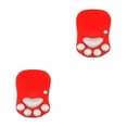 thumbnail image 1 of Wweixi Unique Mouse Mat With Wrist Support For Safe And Comfortable Cute And Stylish DS-001 bright red 2Set, 1 of 6