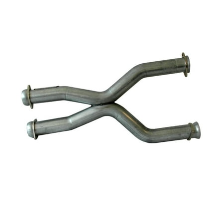 Mustang Long Tube BBK 79-04 Mustang Coyote Swap Short Mid X Pipe - Off Road Race Use 3.0 For BBK Long Tube Headers ()