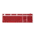 thumbnail image 2 of 108 Keys Set Keycaps for Mechanical Keyboard - Red White Letters, 450x110x15mm, 2 of 6