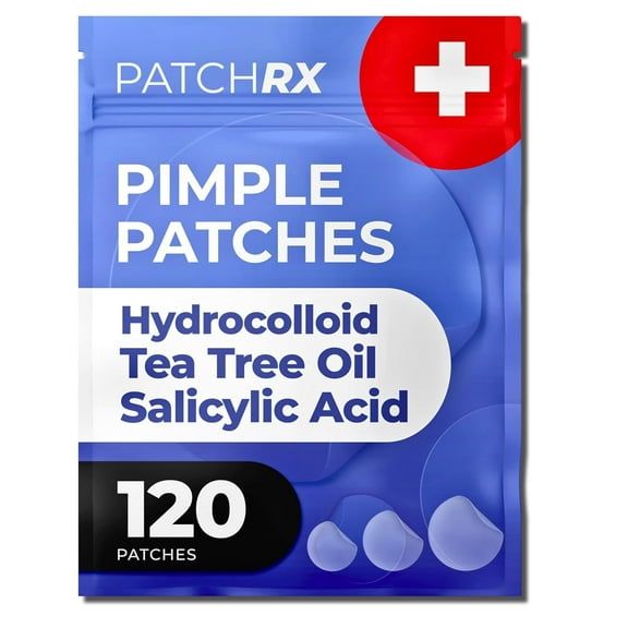 Salicylic Pimple Patches (120 Pack), Salicylic Acid Acne Patches with Tea Tree Oil - Zit Patch and Pimple Stickers for Face for Skin Care - Salicylic Acid Acne Dots (Packaging May Vary)