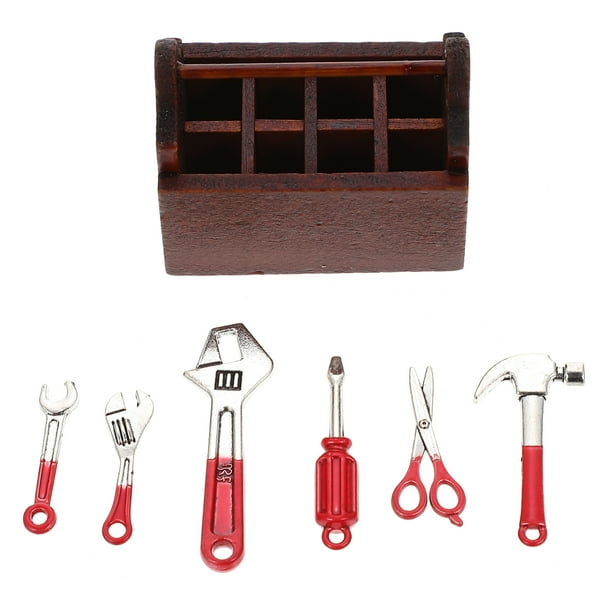 1 Juego de Miniaturas de Herramientas para Casas Pequeñas, Kit de Herramientas para Mini Casas Pequeñas, Herramientas de Reparación para Casas Pequeñas, Decoración para Casas Pequeñas