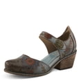 thumbnail image 2 of Spring Step L'Artiste Cabracho Mary Jane Heels | Floral Embossed Leather Pumps with Adjustable Strap, 2 of 9