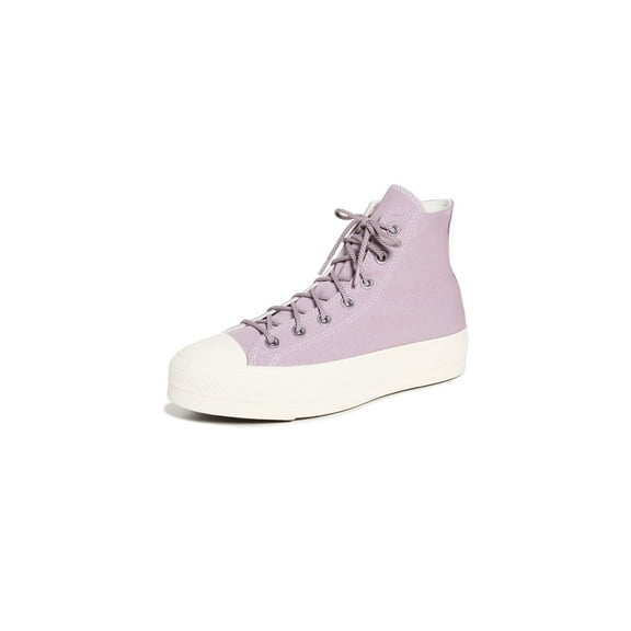 Converse Women's Chuck Taylor All Star Lift Sneakers, LucidLilac/VaporViolet/Egret, Purple, 6.5 Medium US