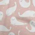 thumbnail image 1 of oneOone Georgette Viscose Light Peach Fabric Kawai Craft Projects Decor Fabric Printed By The Yard 42 Inch Wide, 1 of 1