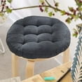 thumbnail image 4 of Thickened Seat Cushion with Soft Corduroy Cover, Comfortable Chair Pad for Kitchen Dining Office Chair, Foam Support for Long Sitting(Gray), 4 of 4