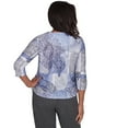 thumbnail image 2 of Alfred Dunner Womens  Medallion Patchwork Beaded Crew Neck Top, 2 of 6