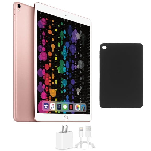 Restored Apple iPad Pro 10.5 64GB Rose Gold Wi-Fi Bundle, Includes Protective Case and Charger