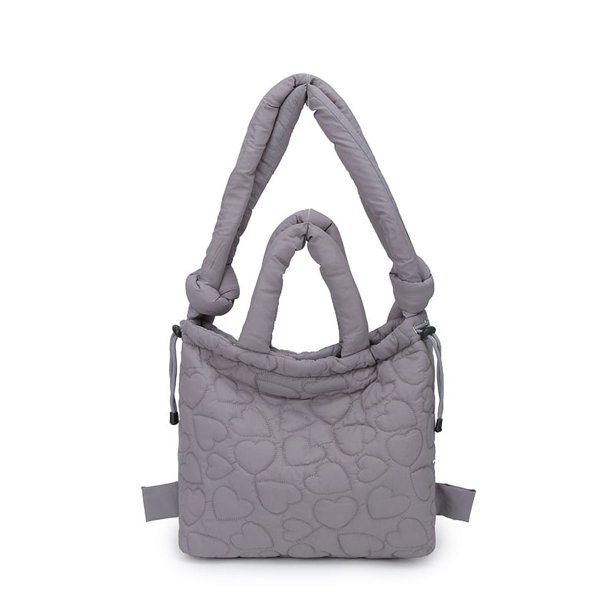 Bolso de hombro GEEK de nailon de gran capacidad, de color liso, de algodón, informal, para mujer, moderno, bandolera.