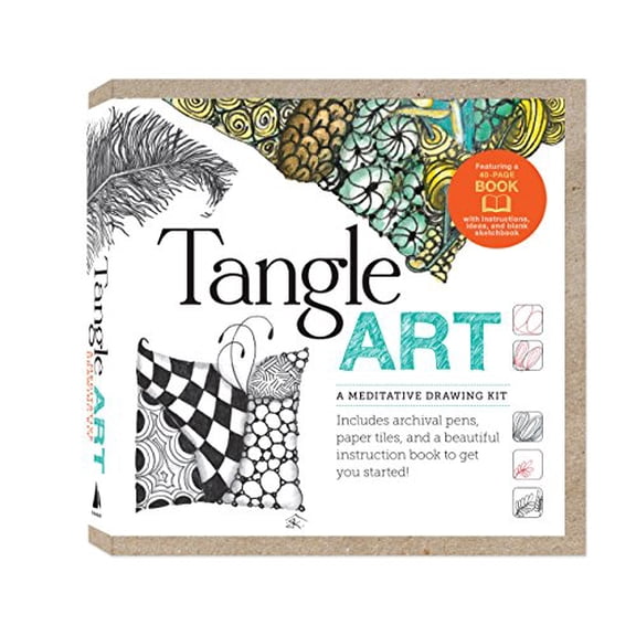 Pre-Owned Tangle Art: A Meditative Drawing Kit (Paperback) 1592538894 9781592538898