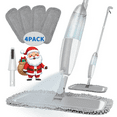 thumbnail image 1 of PHANCIR Trapeador en Spray de Microfibra para Limpieza de Suelos con 4 Almohadillas Lavables, Trapeador para Suelos de Madera Dura, Gris, 1 of 8