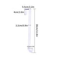 thumbnail image 3 of KXBDSFY 2 Pack Over Door Wreath Hook Thin Metal Overdoor Wreath Holder Seasonal Hanger for Front Or Back Door (White 12 for Home, 3 of 9