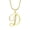 Gold D, variant on Cubic Zircon A-Z Alphabet Necklace for Women Stainless Steel 26 Letter Charm Pendant Jewelry Chain for Birthday Anniversary C