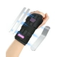 Fitomo Carpal Tunnel Wrist Brace Night Support with 3 Metal Splints for Sleeping and Soft Thumb