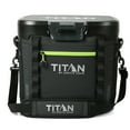 thumbnail image 1 of Titan by Arctic Zone  Welded Soft Cooler, 36 Can Capacity with Waterproof Exterior, Black & Green, 1 of 8
