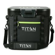 Titan by Arctic Zone 36 Can Capacity Waterproof and Leak Proof Welded Cooler, Black/Green