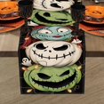 thumbnail image 7 of Halloween Jack O Lantern Pumpkin Table Runner, Jack Green Monster Sally Ghost Kitchen Dining Table Decoration, Funny Holiday Indoor Outdoor Home Decor Party Supply 13 x 48 Inch, 7 of 7