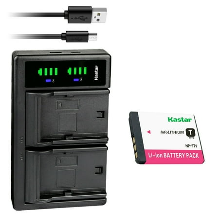 Kastar 1-Pack Battery and LTD2 USB Charger Replacement for Sony Cyber-shot DSC-L1 Cyber-shot DSC-L1/B Cyber-shot DSC-L1/L Cyber-shot DSC-L1/LJ Cyber-shot DSC-L1/R Cyber-shot DSC-L1/S Cameras