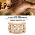 thumbnail image 3 of Rodillo de Bola de Madera de Mano, Drenaje de Masajeador de Madera de Madera de Madera Portátil 10 Cuentas para la Espalda, 3 of 7