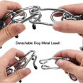 thumbnail image 3 of Collar de entrenamiento de garra para perro, Collar de estrangulamiento ajustable desmontable para perro, Ajuste de Metal, 3 of 5