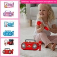 thumbnail image 6 of Karaoke Machine for Kids, Singing Machine Microphone Kids with Music – Kid Star Microphone Portable Kid-Friendly Karaoke Player with LED Lights, Built-In Tunes & Handheld Mic (Red), 6 of 6