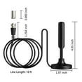 thumbnail image 3 of Lttoisl Antenne de Télé Numérique Intérieure Améliorée, Portée de 300 Miles, Réception HD VHF UHD Freeview avec Câble Coaxial de 10 Pieds pour Téléviseurs Intelligents HDTV, 3 of 8