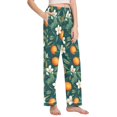 thumbnail image 2 of FORMRS Women's Pajama Pants with Pockets Soft Comfy Loungewear Sleep Bottom, Sizes S-2XL, Floral Orange Pattern, 2 of 8