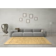 thumbnail image 3 of Ahgly Company Machine Washable Indoor Rectangle Oriental Brown Industrial Area Rugs, 6' x 9', 3 of 4