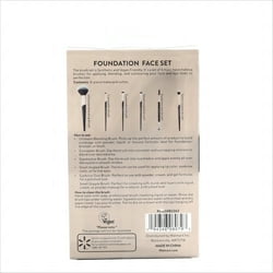 Walmart Foundation Makeup & Cosmetic Brush Set, Black, 6 Piece